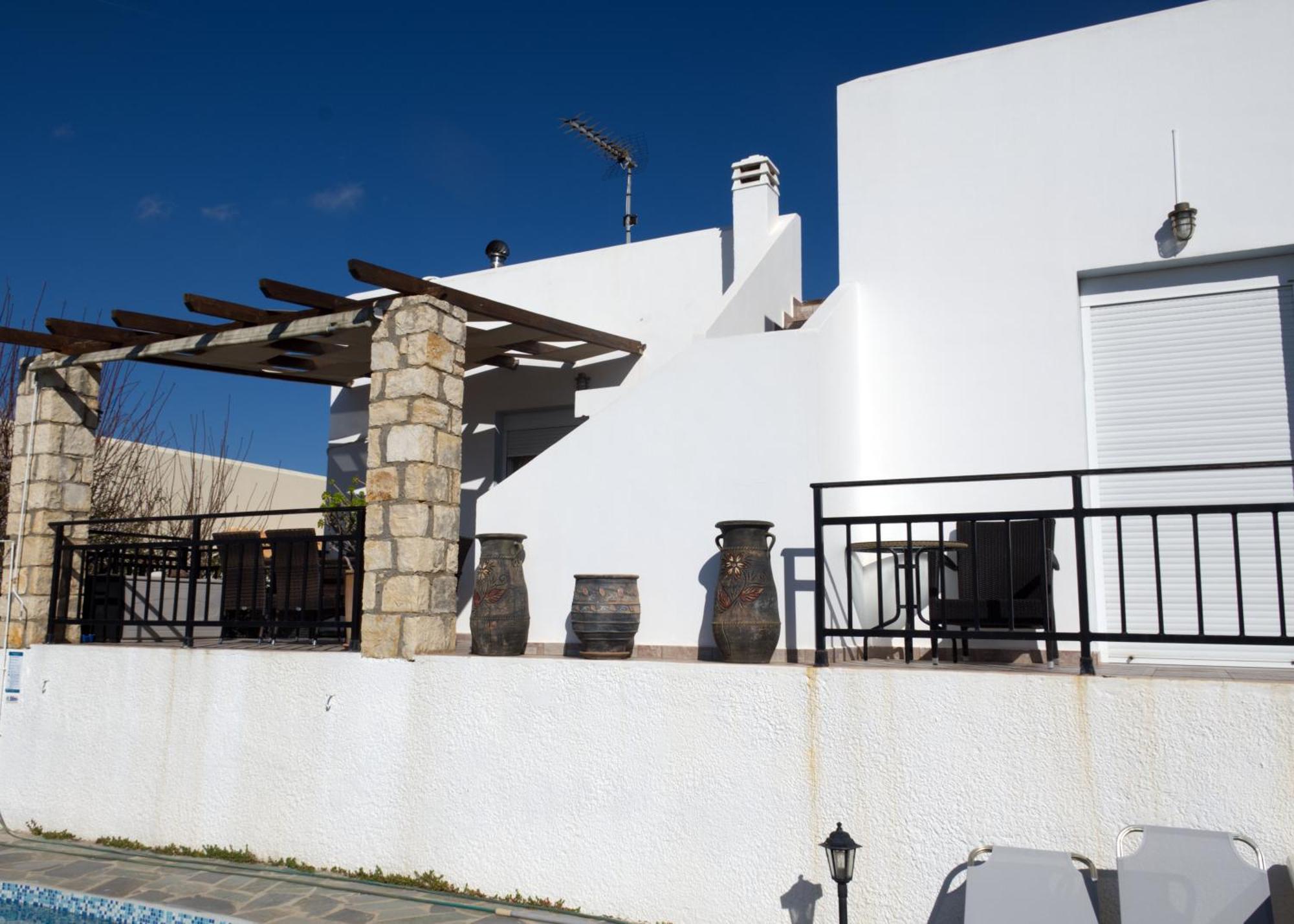 Gemuetliche Villa Mailin Priv. Pool Schoene Aussicht Skouloúfia 외부 사진